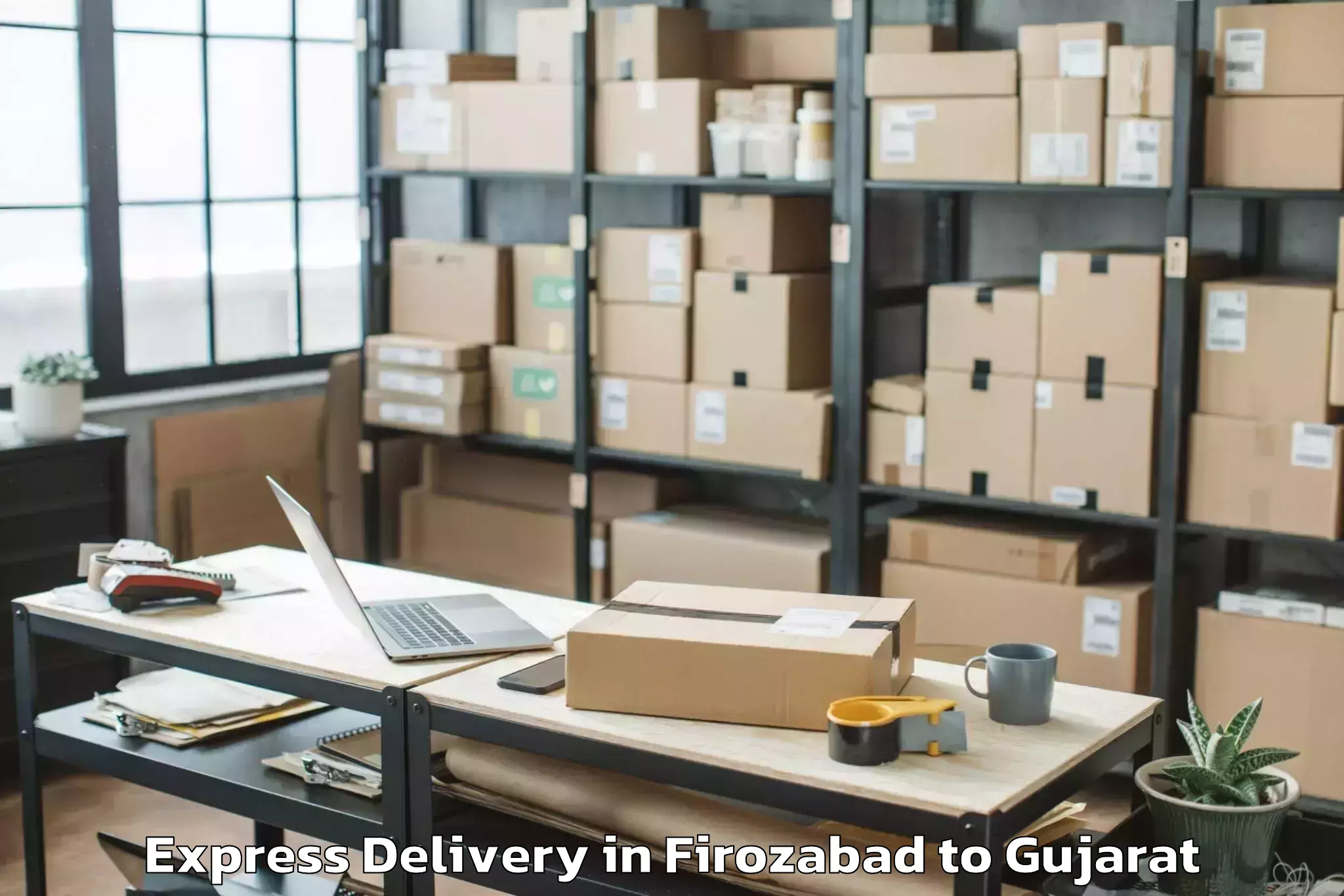 Discover Firozabad to Chikhli Express Delivery